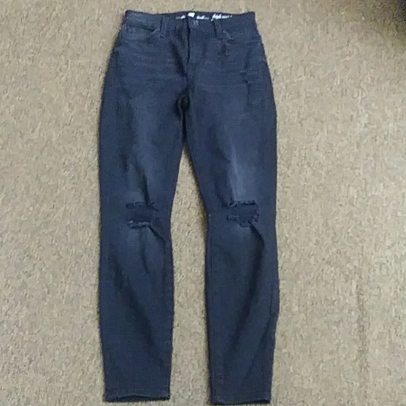 7 for all mankind distressed skinny jeans sz25 - Picture 3 of 6